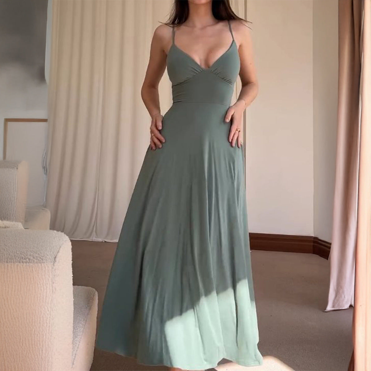 Fashionable Elegant High-end Sling Women's Dress