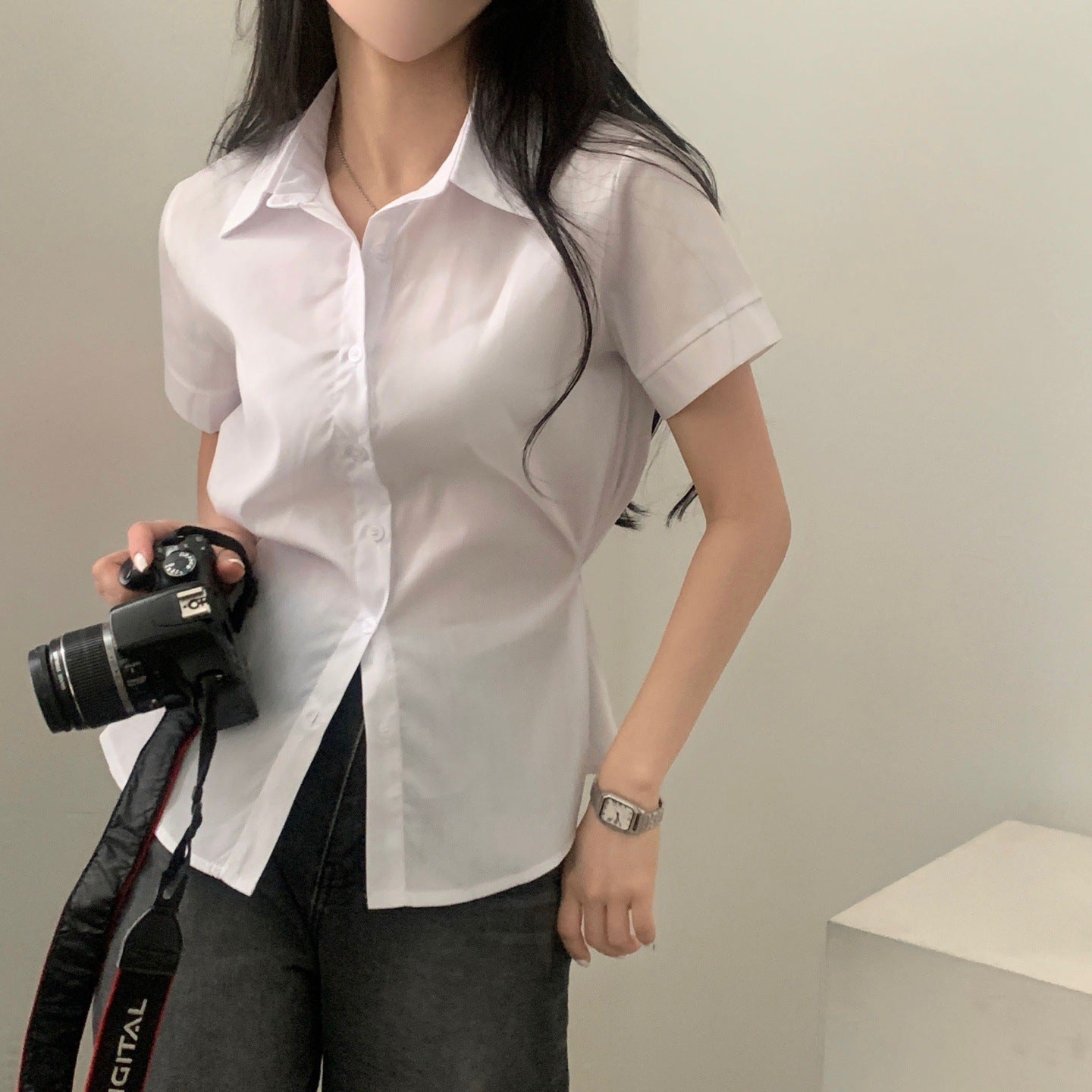 Short Sleeve Shirt Outer Wear Stylish Shirt